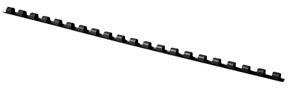 Q-Connect bindrug 6mm 21 rings 100 stuks zwart Q-Connect bindrug 6mm 21 rings 100 stuks zwart