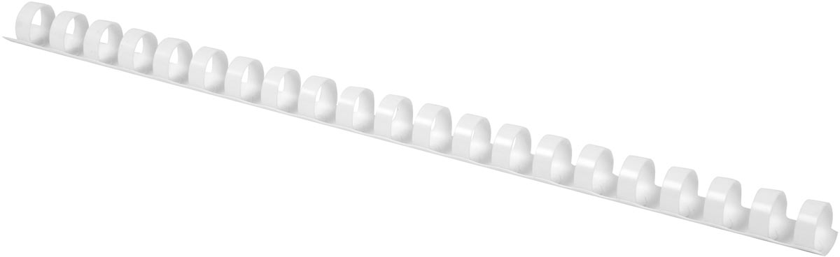 Q-CONNECT bindrug 10mm 21 rings 100 stuks wit Q-CONNECT bindrug 10mm 21 rings 100 stuks wit