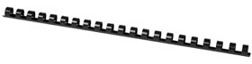 Q-CONNECT bindrug 12mm 21 rings 100 stuks zwart Q-CONNECT bindrug 12mm 21 rings 100 stuks zwart