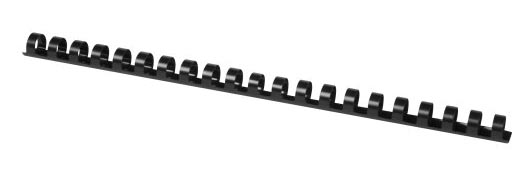 Q-CONNECT bindrug 14mm 21 rings 100 stuks zwart Q-CONNECT bindrug 14mm 21 rings 100 stuks zwart