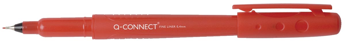 Q-CONNECT fineliner, 0,4 mm, rood