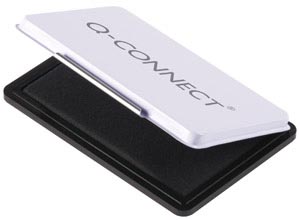 Q-CONNECT stempelkussen, ft 110 x 70 mm, zwart Q-CONNECT stempelkussen, ft 110 x 70 mm, zwart
