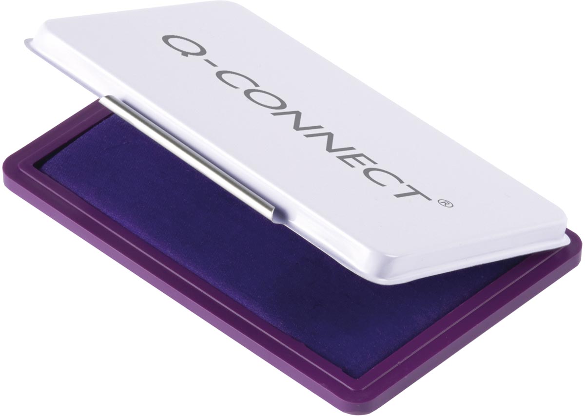 Q-CONNECT stempelkussen, ft 110 x 70 mm, paars afbeelding