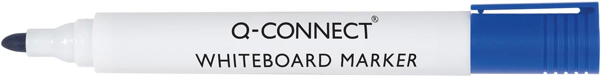 Q-CONNECT whiteboardmarker, 2-3 mm, ronde punt, blauw Q-CONNECT whiteboardmarker, 2-3 mm, ronde punt, blauw