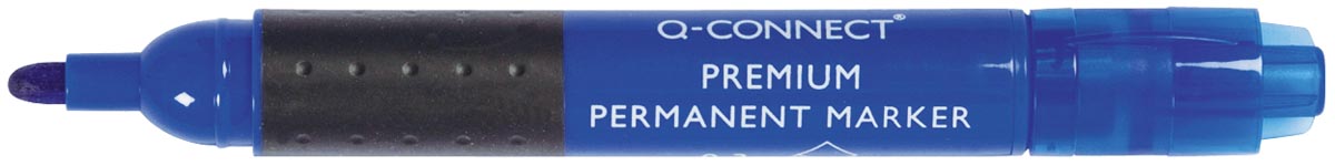 Q-CONNECT premium permanent marker, 3 mm, ronde punt, blauw