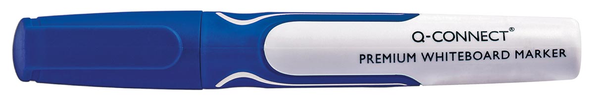 Q-CONNECT Premium whiteboard marker, 3 mm, ronde punt, blauw afbeelding