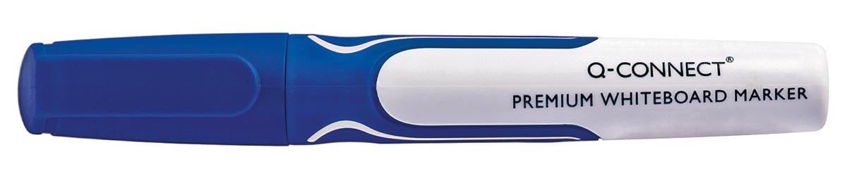 Q-CONNECT Premium whiteboard marker, 3 mm, ronde punt, blauw