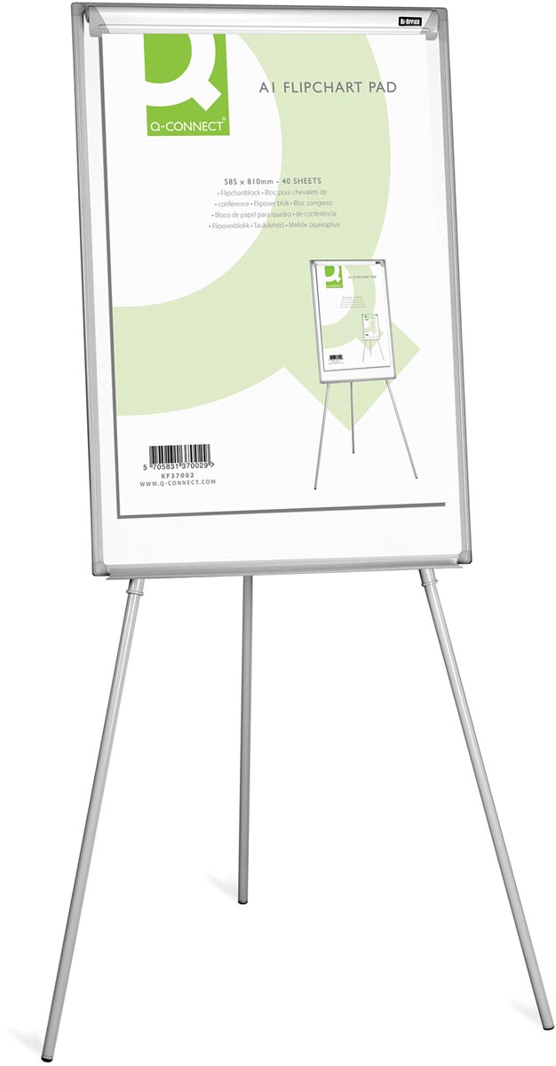 Q-CONNECT flip-overblok, ft 585 x 810 mm, 60 g/m², blanco, 40 vel