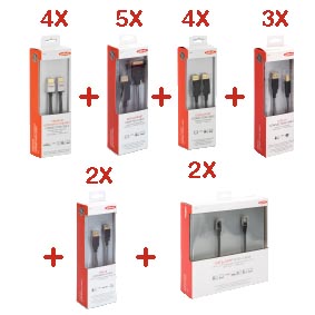 Ednet Kabel Kit Voor Kantoorgebruik 1 Van 20 Kabels huismerk kopen in de aanbieding