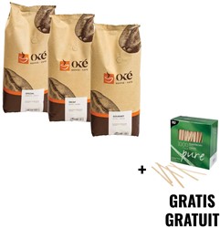 ACTIE OKE KOFFIE: 1 x Special + 1 x Deca + 1 x Gourmet + GRATIS 1 x Roerstaafje, 1000 stuks
