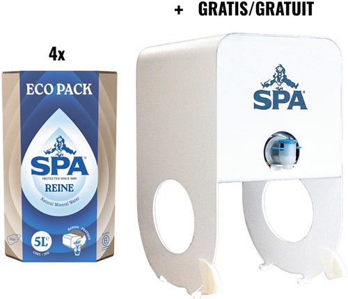 ACTIE SPA: 4 x Spa Reine, eco pack van 5 l (ref. 051829) + GRATIS 1 x dispenser