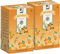 ACTIE: 2de aan verlaagde prijs: thee, rooibos orange, 20 zakjes (ref. KF10248)