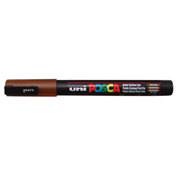 Uni POSCA paintmarker PC-1MC, 0,7 - 1 mm, bruin afbeelding