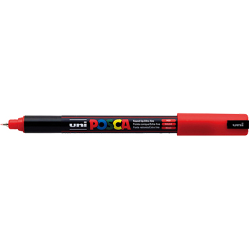 Uni POSCA paintmarker PC-1MC, 0,7 - 1 mm, rood afbeelding