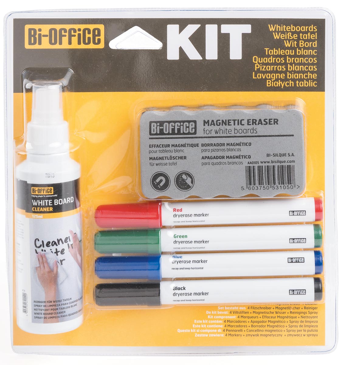 Bi-Office starterskit voor niet-magnetische whiteboards afbeelding