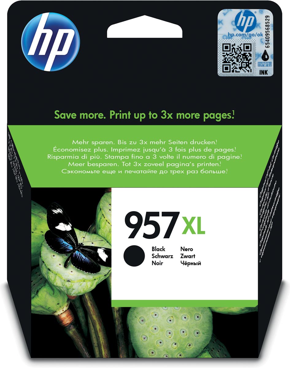 HP inktcartridge 957XL, 3.000 pagina's, OEM L0R40AE, zwart