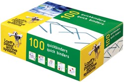 Loeff's quickbinder Lengte 100 mm.   Doos van 100 stuks.