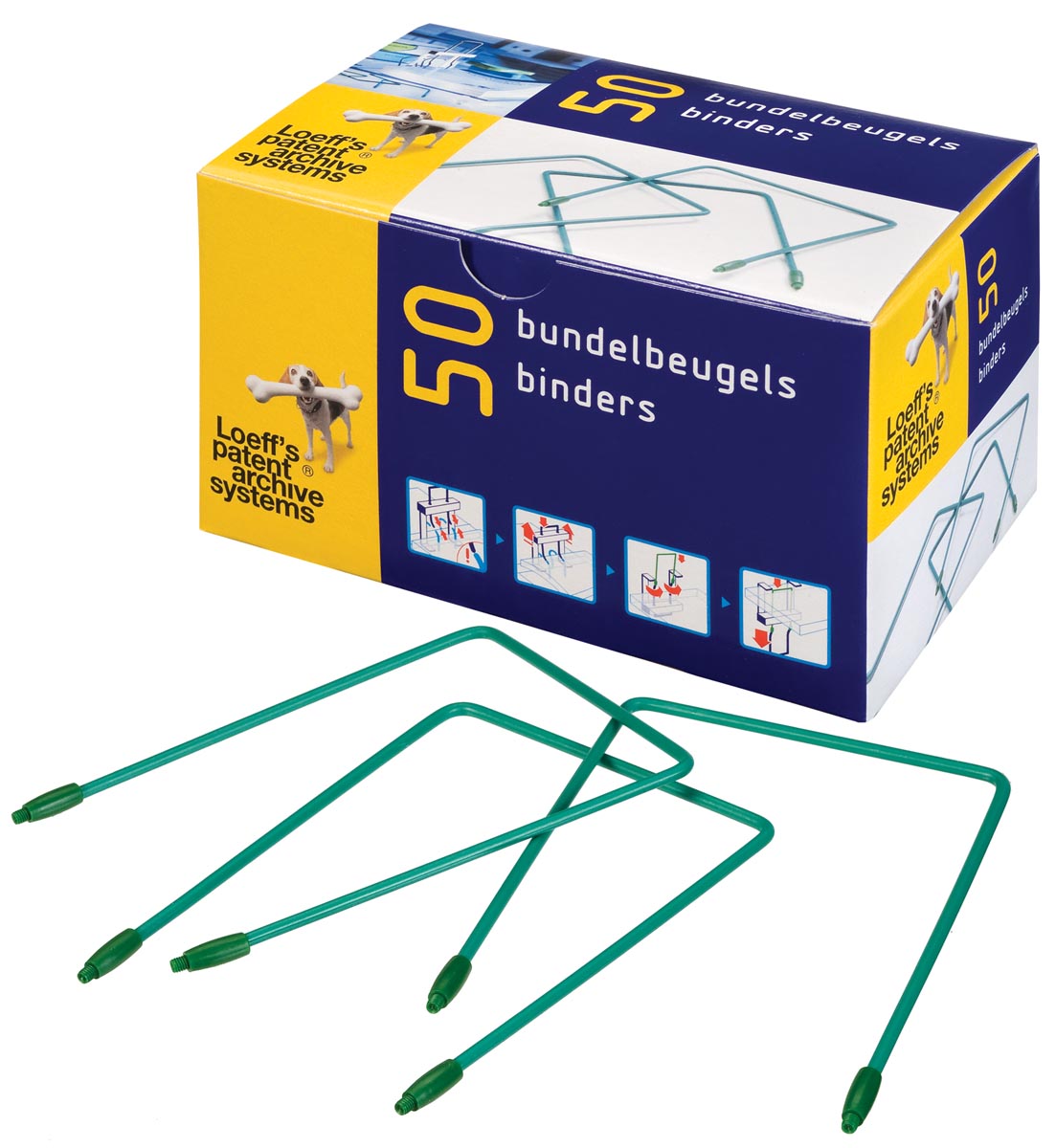 Loeff's bundelbeugel Lengte 100 mm, doos van 50 stuks