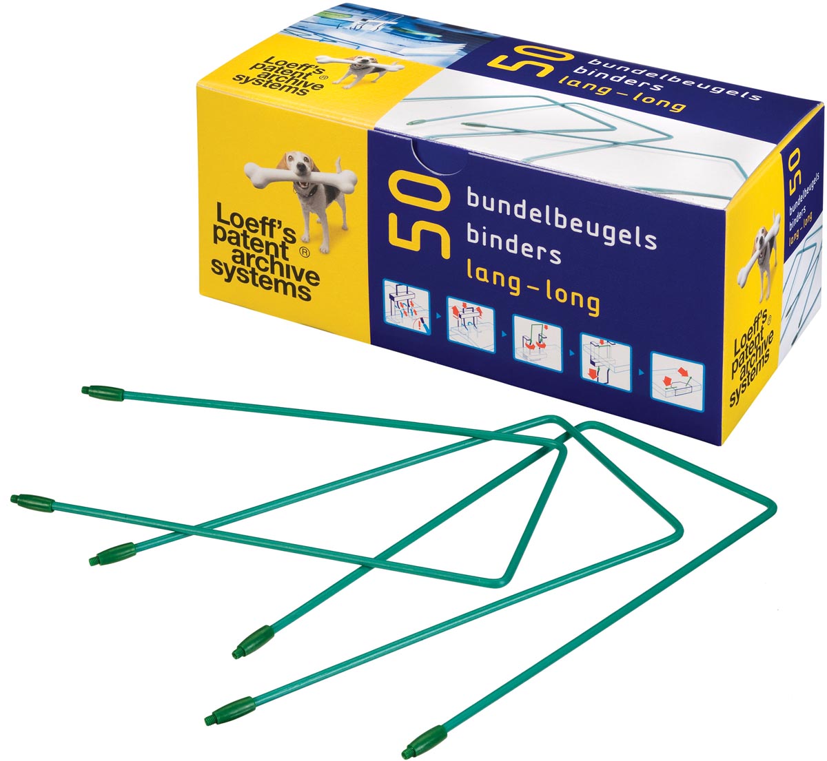 Loeff&apos;s bundelbeugel, lengte: 180 mm, groen, doos van 50 stuks Top Merken Winkel