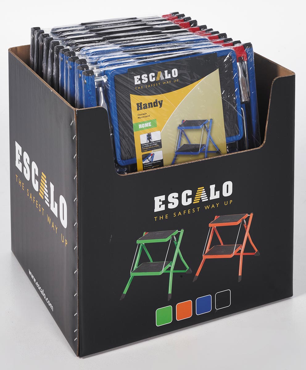 Escalo opstapje Handy, display van 12 stuks, assorti Escalo opstapje Handy, display van 12 stuks, assorti