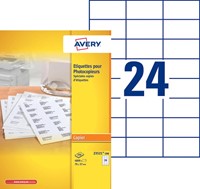 Avery 23521-200 kopieeretiketten ft 70 x 37 mm (b x h), 4800 etiketten, wit-2