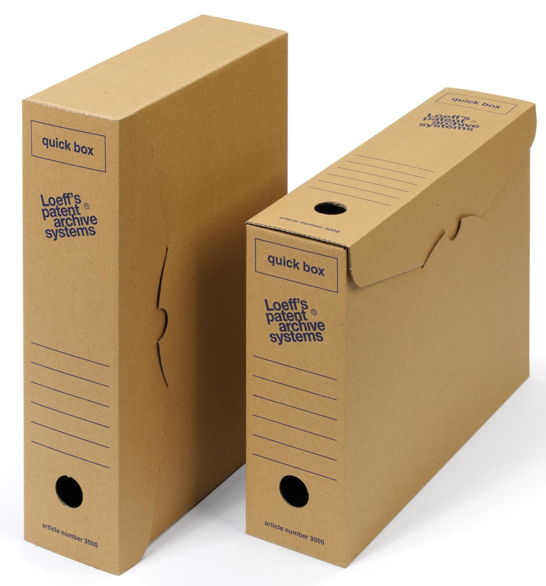 Loeff&apos;s achiefdoos Quick box 335x240x80 mm Pak van 50 stuks afbeelding