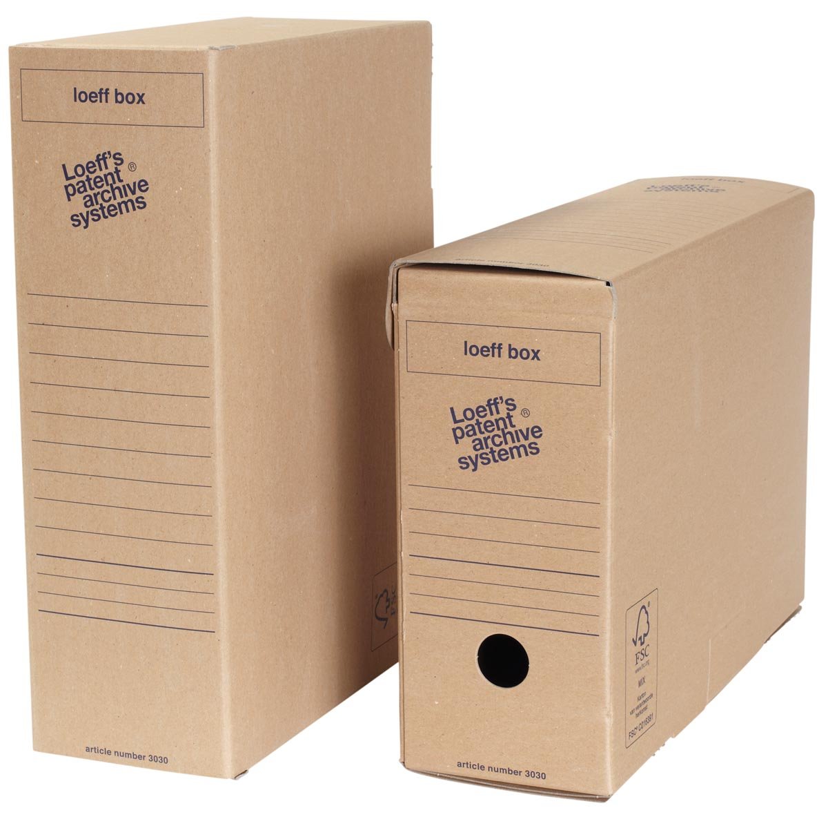 Loeff&apos;s Box, ft 37 x 26 x 11,5 cm, bruin, pak van 50 stuks afbeelding