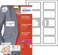 Avery L4785-20 badge adhésif, ft 80 x 50 mm, boîte de 200 pièces, blanc-2