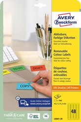 Avery Mini-etiketten geel