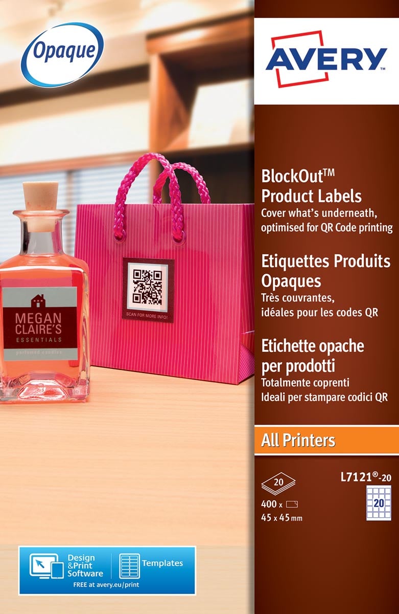 Avery Printbare Qr Etiketten Ft 45 X 45 Mm B X H 400 Stuks huismerk kopen in de aanbieding Avery Printbare Qr Etiketten Ft 45 X 45 Mm B X H 400 Stuks huismerk kopen in de aanbieding