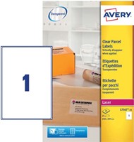 Avery L7567-25 étiquettes d'expédition ft 210 x 297 mm (b x h), 25 étiquettes, transparent-2