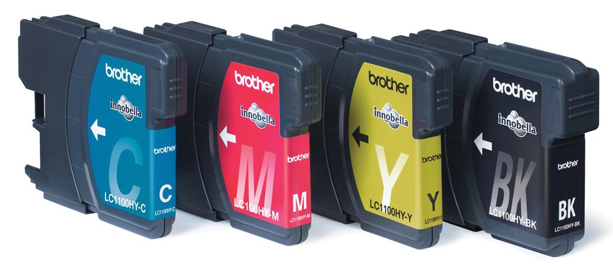 Brother inktcartridge, 750 - 900 pagina&apos;s, OEM LC-1100HYVALBP, 4 kleuren