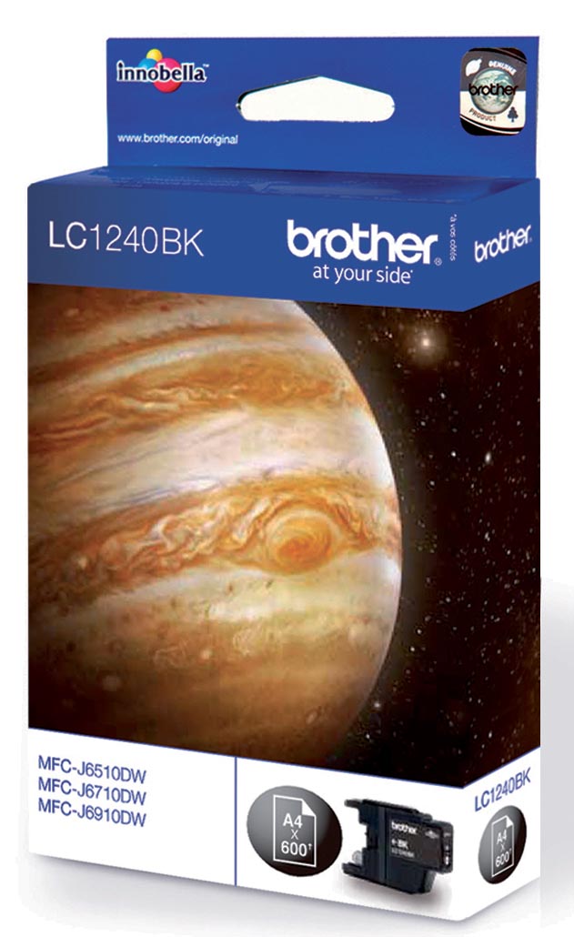 Brother inktcartridge, 600 pagina&apos;s, OEM LC-1240BK, zwart afbeelding
