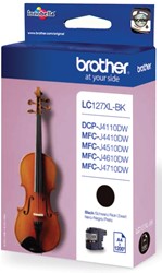 Brother cartouche d'encre, 1.200 pages, OEM LC-127XLBK, noir