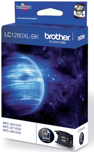 Brother inktcartridge, 2.400 pagina's, OEM LC-1280XLBK, zwart