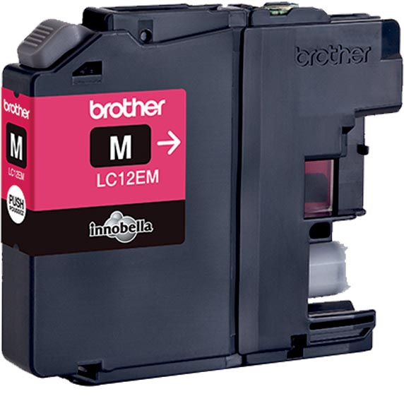 Brother inktcartridge, 1.200 pagina's, OEM LC-12EM, magenta