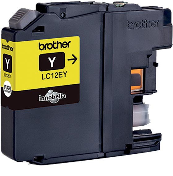 Brother inktcartridge, 1.200 pagina's, OEM LC-12EY, geel