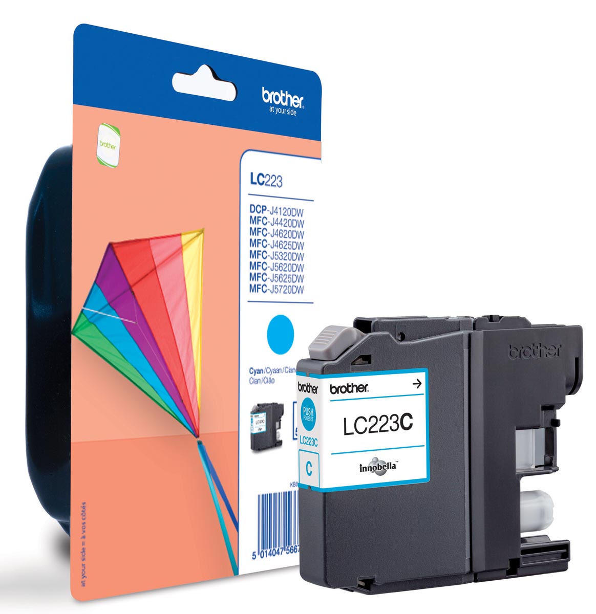 Brother inktcartridge, 600 pagina's, OEM LC-223C, cyaan Brother inktcartridge, 600 pagina's, OEM LC-223C, cyaan