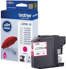 Brother cartouche d'encre, 1.200 pages, OEM LC-225XLM, magenta