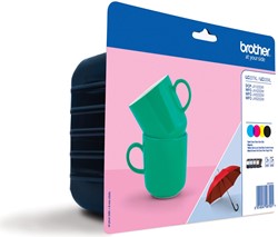 Brother cartouche d'encre, 1.200 pages, OEM LC-227XLVAL, 4 couleurs
