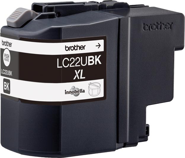 Brother inktcartridge, 2.400 pagina&apos;s, OEM LC-22UBK, zwart afbeelding