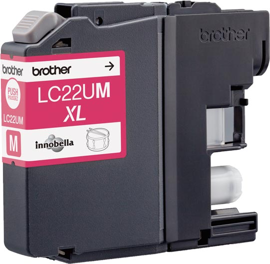 Brother inktcartridge, 1.200 pagina&apos;s, OEM LC-22UM, magenta afbeelding