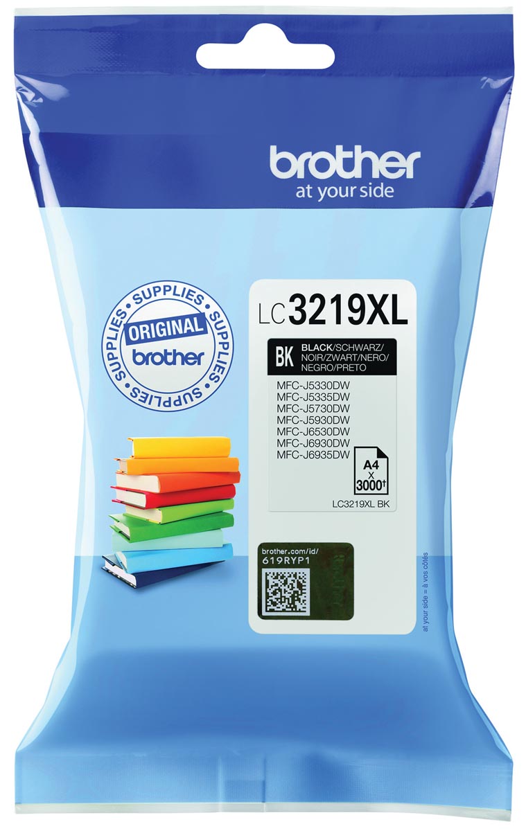 Brother inktcartridge, 3.000 pagina&apos;s, OEM LC-3219BK, zwart afbeelding
