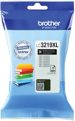 Brother inktcartridge, 3.000 pagina's, OEM LC-3219BK, zwart