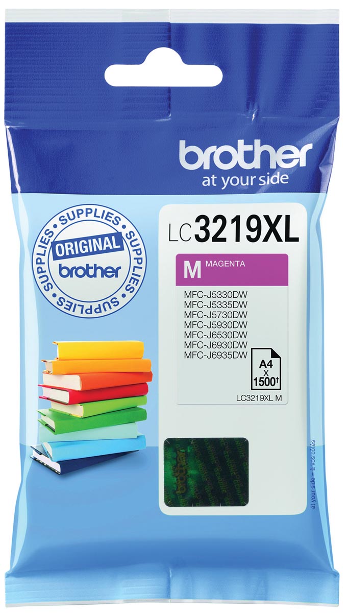 Brother inktcartridge, 1.500 pagina&apos;s, OEM LC-3219XLM, magenta afbeelding
