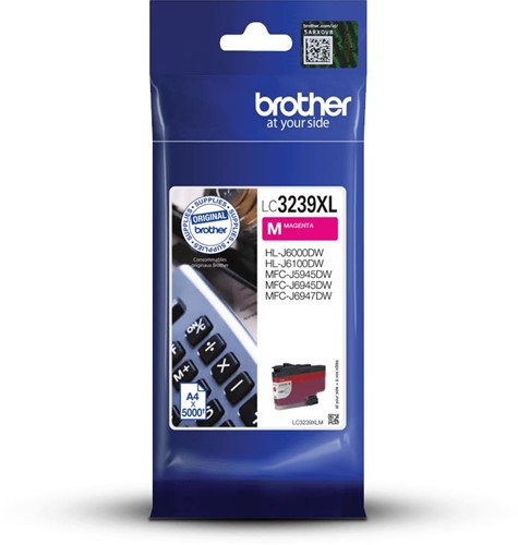 Brother inktcartridge, 5.000 pagina's, OEM LC-3239XLM, magenta