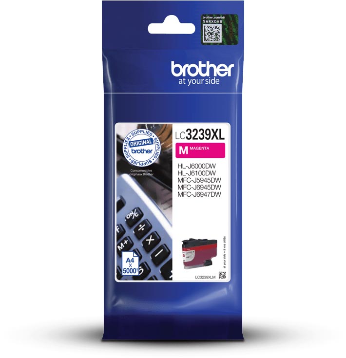 Brother inktcartridge, 5.000 pagina&apos;s, OEM LC-3239XLM, magenta afbeelding