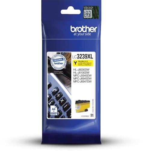 Brother inktcartridge, 5.000 pagina's, OEM LC-3239XLY, geel