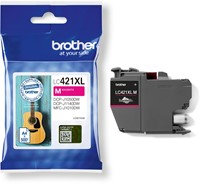 Brother cartouche d'encre,  500 pages, OEM LC-421XLM, magenta-2