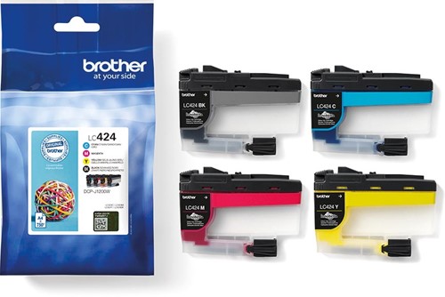 Brother inktcartridge, 750 pagina's, OEM LC-424VAL, 4 kleuren